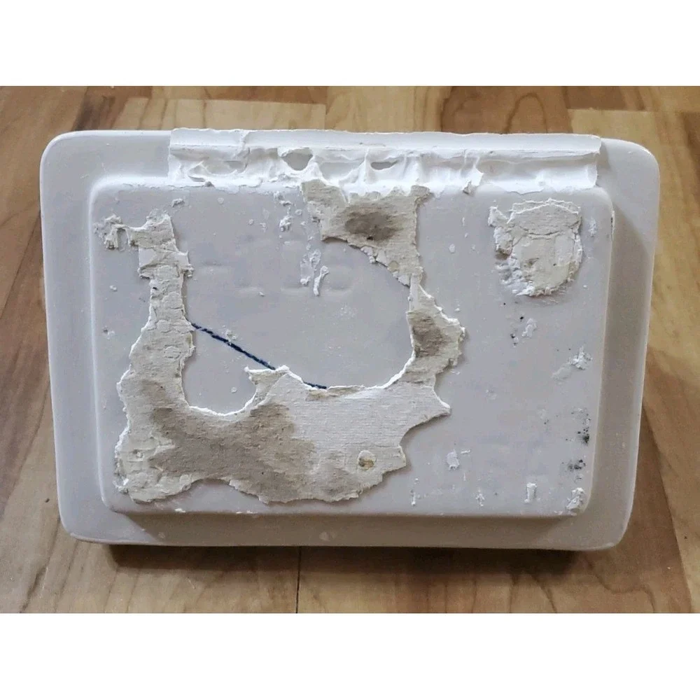Vintage Ceramic Speckled White Toilet Paper Holder